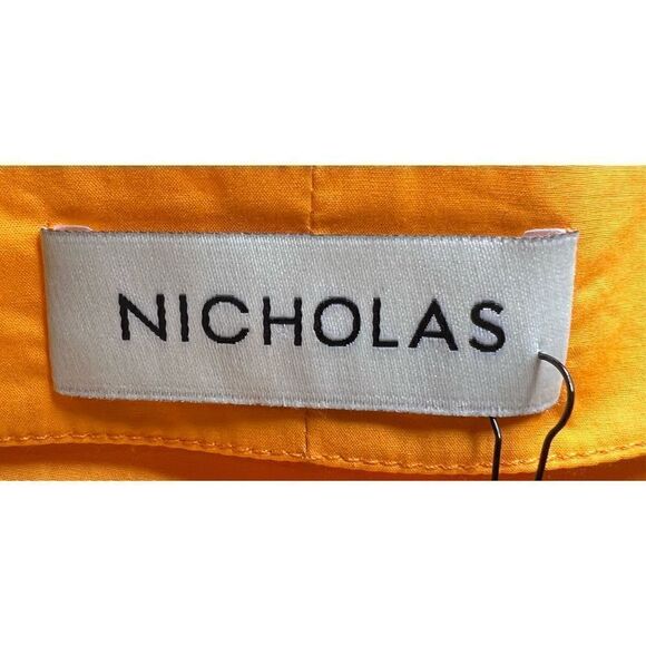 Nicholas Starla Tie Hem Top in WallFlower (orange) NWT Size 10 - Picture 8 of 9
